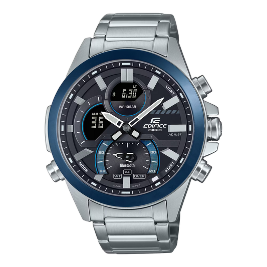 Reloj Análogo-Digital Sport Plateado de Hombre