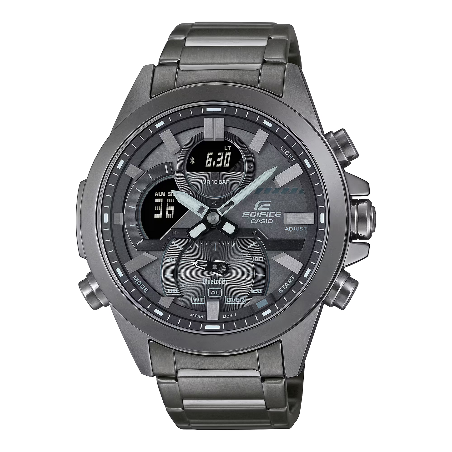 Reloj Análogo-Digital Gunmetal Sport Plateado de Hombre