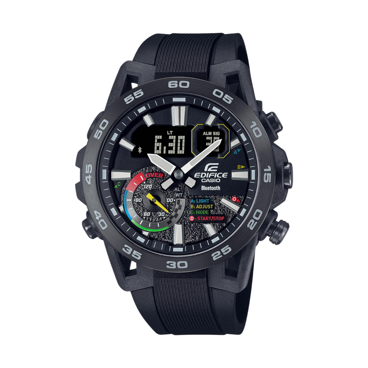 Reloj Análogo-Digital Suspension Carbon Sport Negro de Hombre