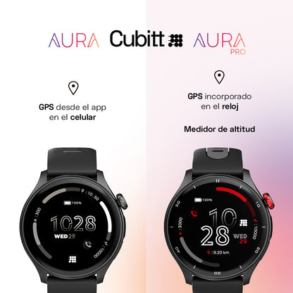 Reloj Digital Smartwatch Aura Negro Sport Unisex