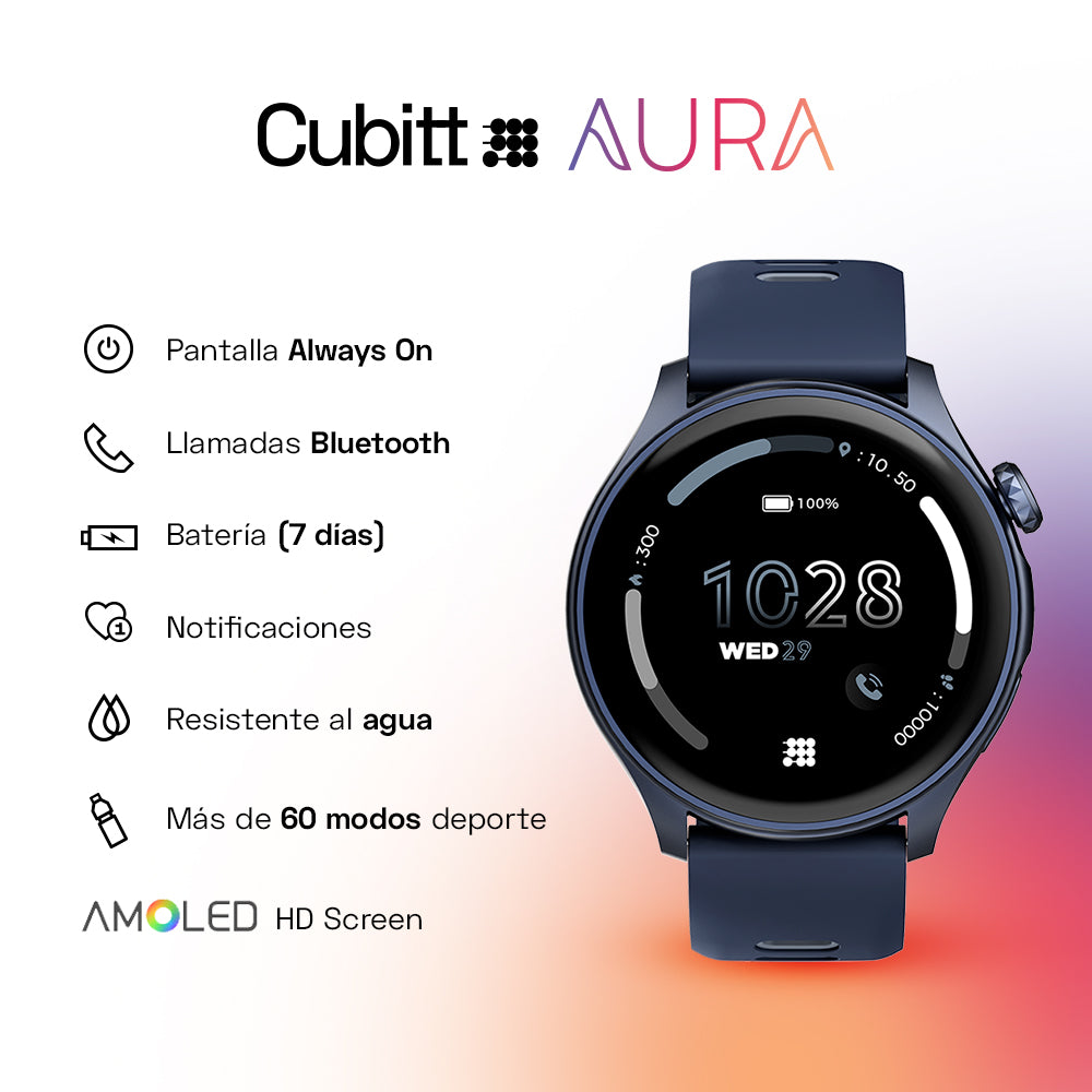 Reloj Digital Smartwatch Aura Azul Sport de Hombre