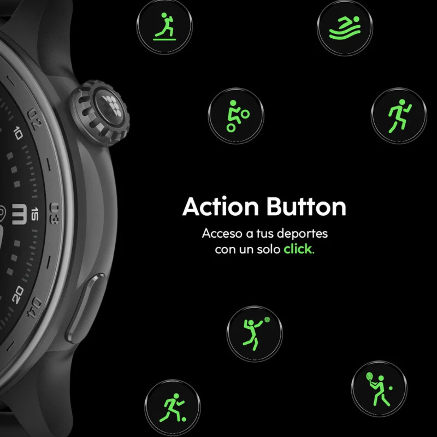Reloj Inteligente Deportivo Cubitt AURA 2 Gris Unisex