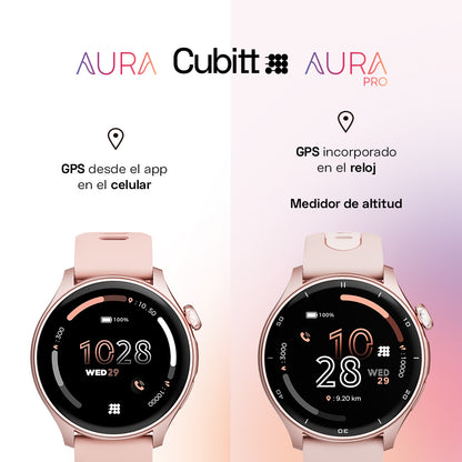 Reloj Digital Smartwatch Aura Oro Rosa Sport de Mujer