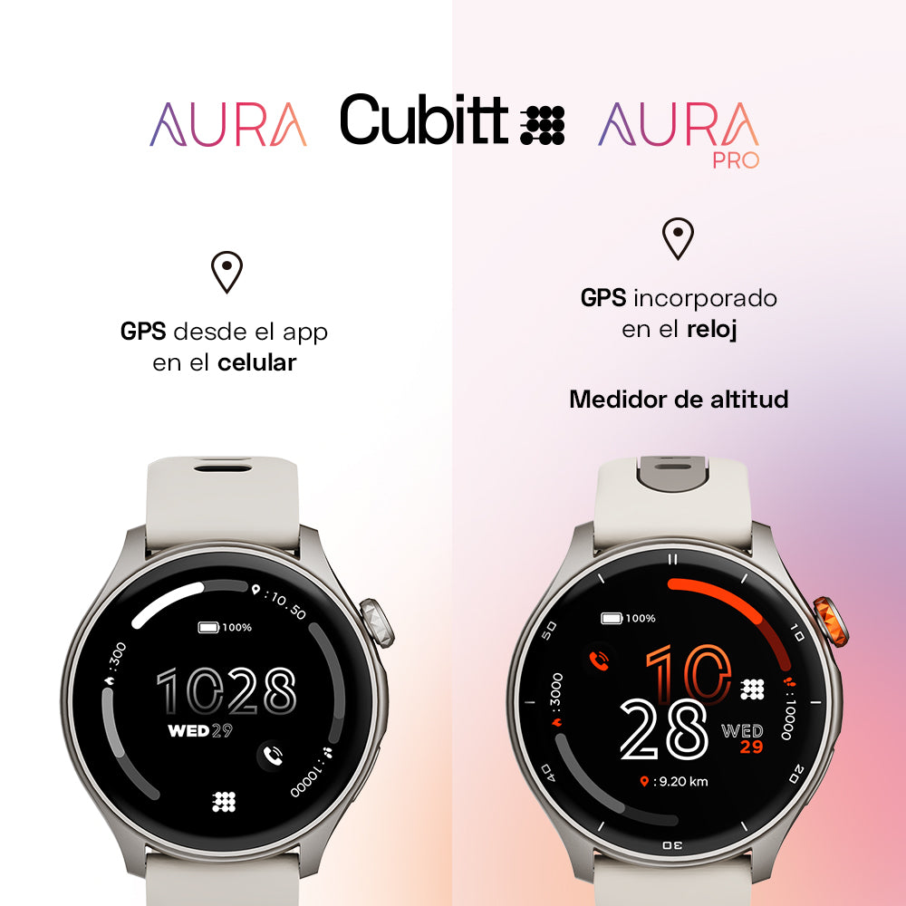 Reloj Digital Smartwatch Aura Gris y Plateado Sport de Hombre