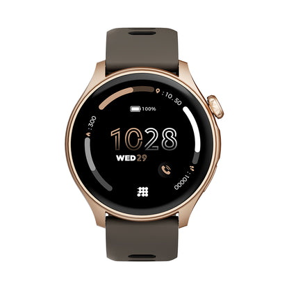 Reloj Digital Smartwatch Aura Dorado y Moca Sport Unisex