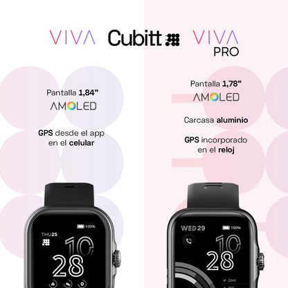 Reloj Digital Smartwatch Viva Pro Negro Sport Unisex