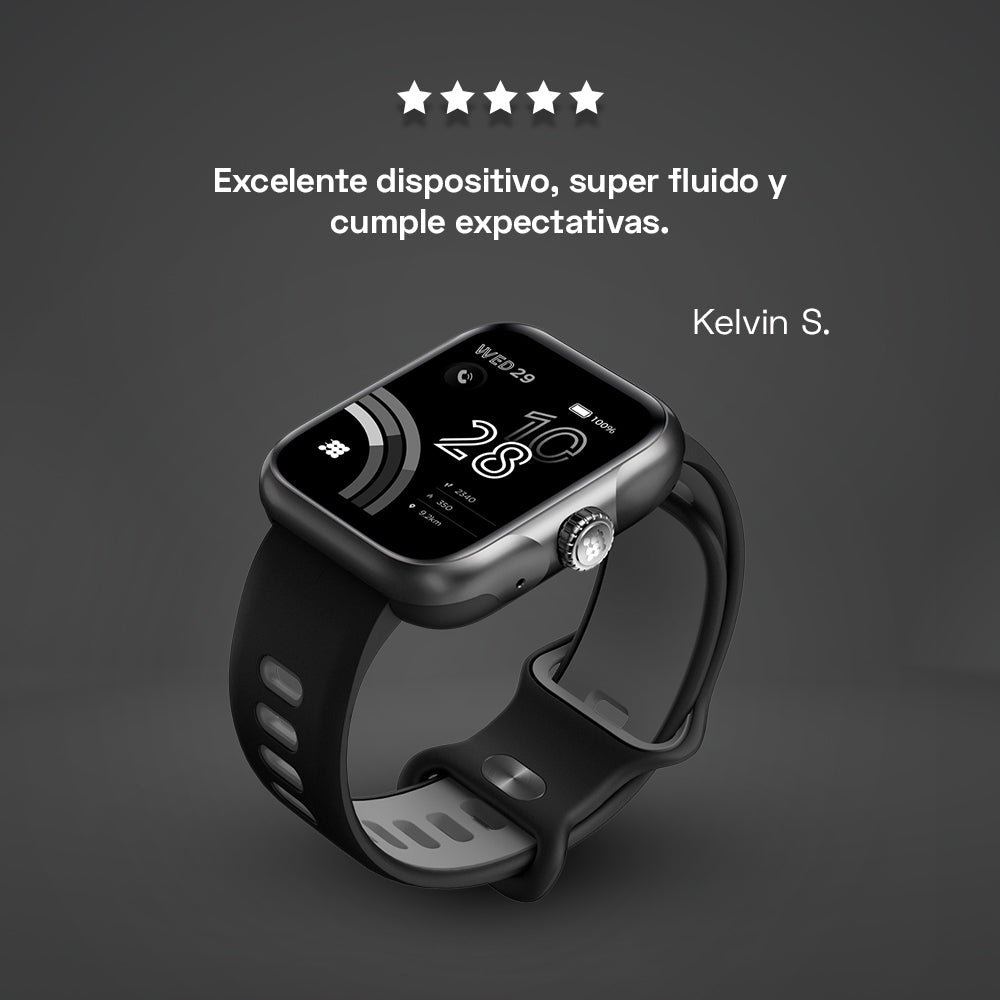 Reloj Digital Smartwatch Viva Pro Negro Sport Unisex