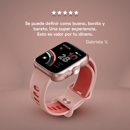 Reloj Digital Smartwatch Viva Pro Oro Rosa Sport de Mujer