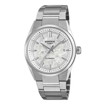 Reloj Análogo Deportivo Plateado con Blanco de Hombre