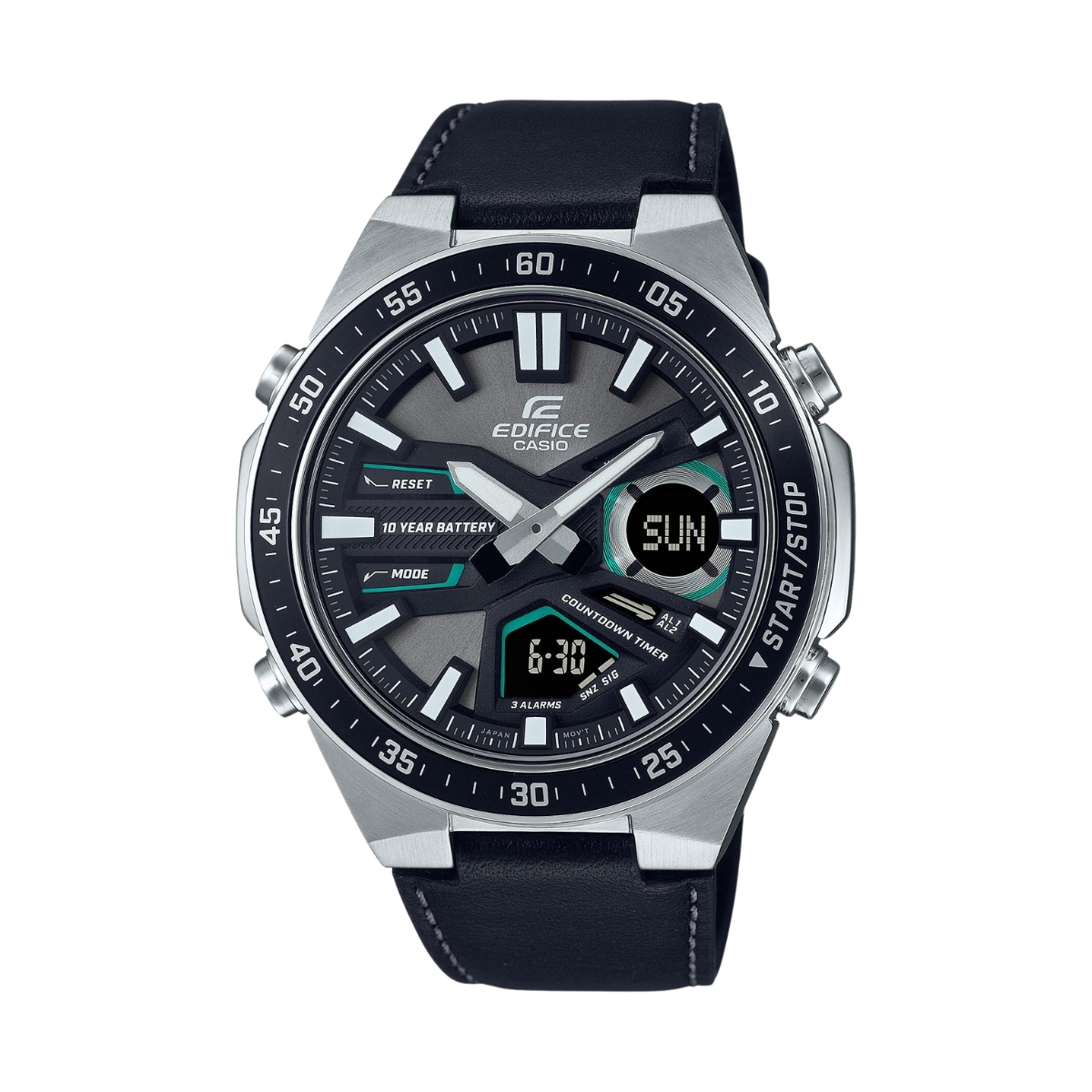 Reloj Análogo-Digital Sport Plateado de Hombre