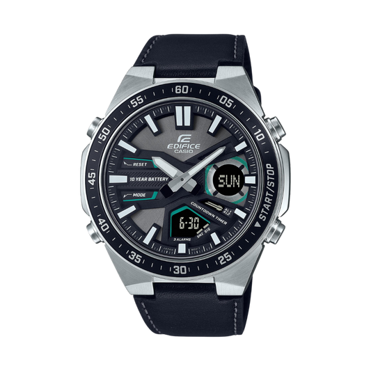 Reloj Análogo-Digital Sport Plateado de Hombre