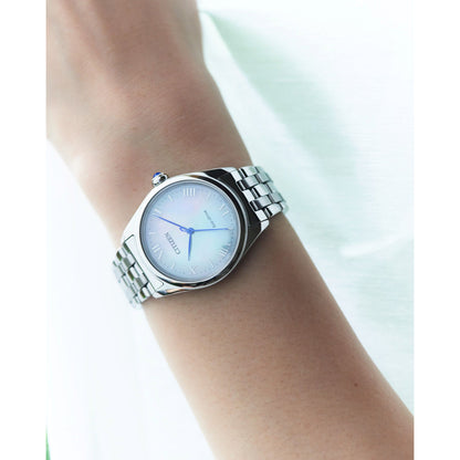 Reloj Análogo Eco-Drive Citizen L Plateado de Mujer