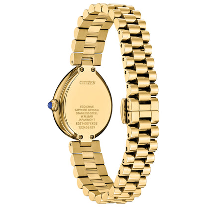 Reloj Análogo Eco-Drive L Rainell Luxury Dorado de Mujer