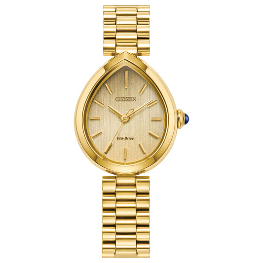 Reloj Análogo Eco-Drive L Rainell Luxury Dorado de Mujer