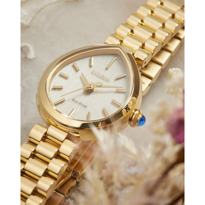 Reloj Análogo Eco-Drive L Rainell Luxury Dorado de Mujer