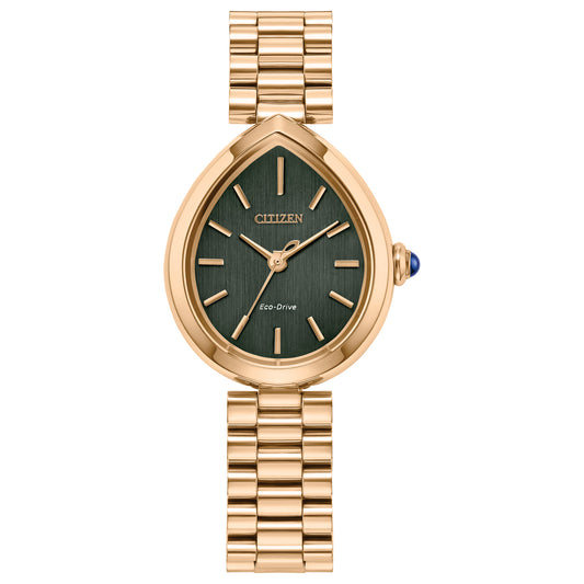 Reloj Análogo Eco-Drive L Rainell Luxury Oro Rosa de Mujer