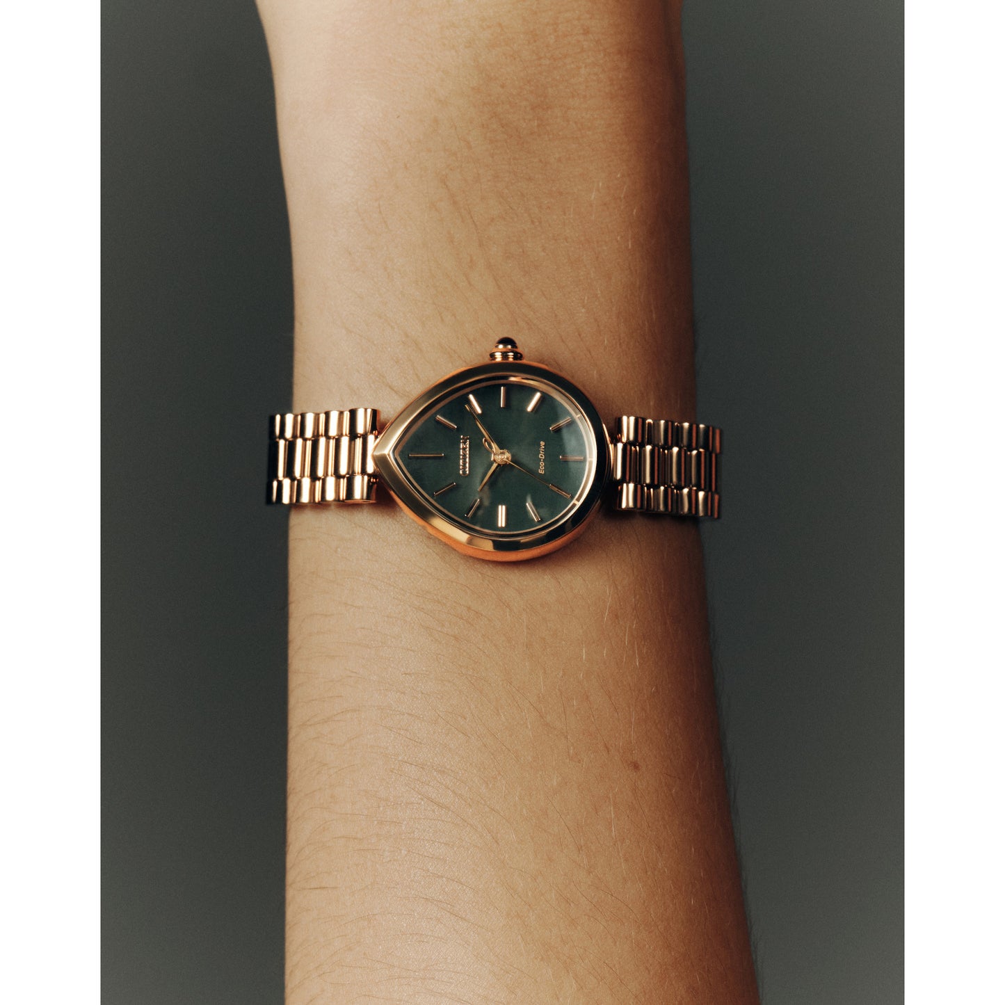 Reloj Análogo Eco-Drive L Rainell Luxury Oro Rosa de Mujer