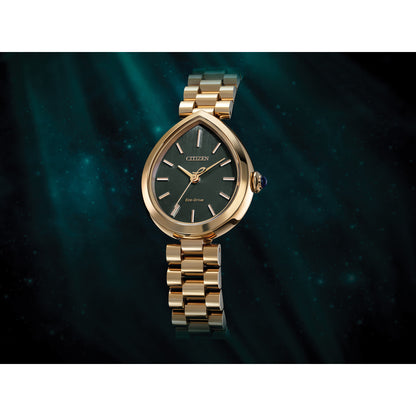 Reloj Análogo Eco-Drive L Rainell Luxury Oro Rosa de Mujer