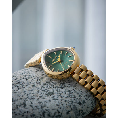 Reloj Análogo Eco-Drive L Rainell Luxury Oro Rosa de Mujer