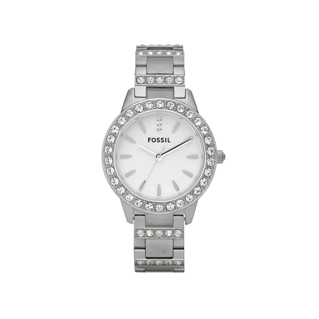 Reloj Análogo Luxury Plateado de Mujer