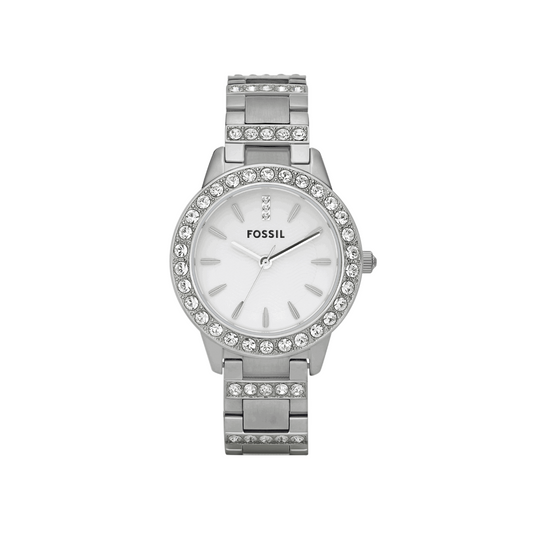 Reloj Análogo Luxury Plateado de Mujer