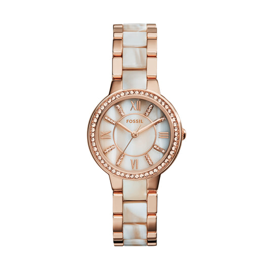 Reloj Análogo Virginia Vintage Rosado de Mujer