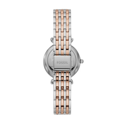 Reloj Análogo Carlie Mini Casual Plateado de Mujer