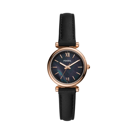 Reloj Análogo Carlie Mini Casual Negro de Mujer