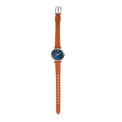 Reloj Análogo Carlie Mini Casual Chocolate de Mujer