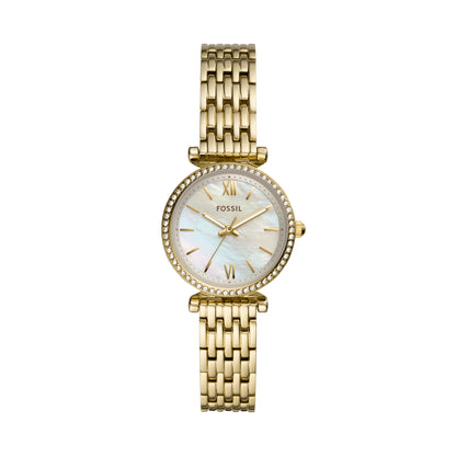 Reloj Análogo Carlie Mini Casual Dorado de Mujer