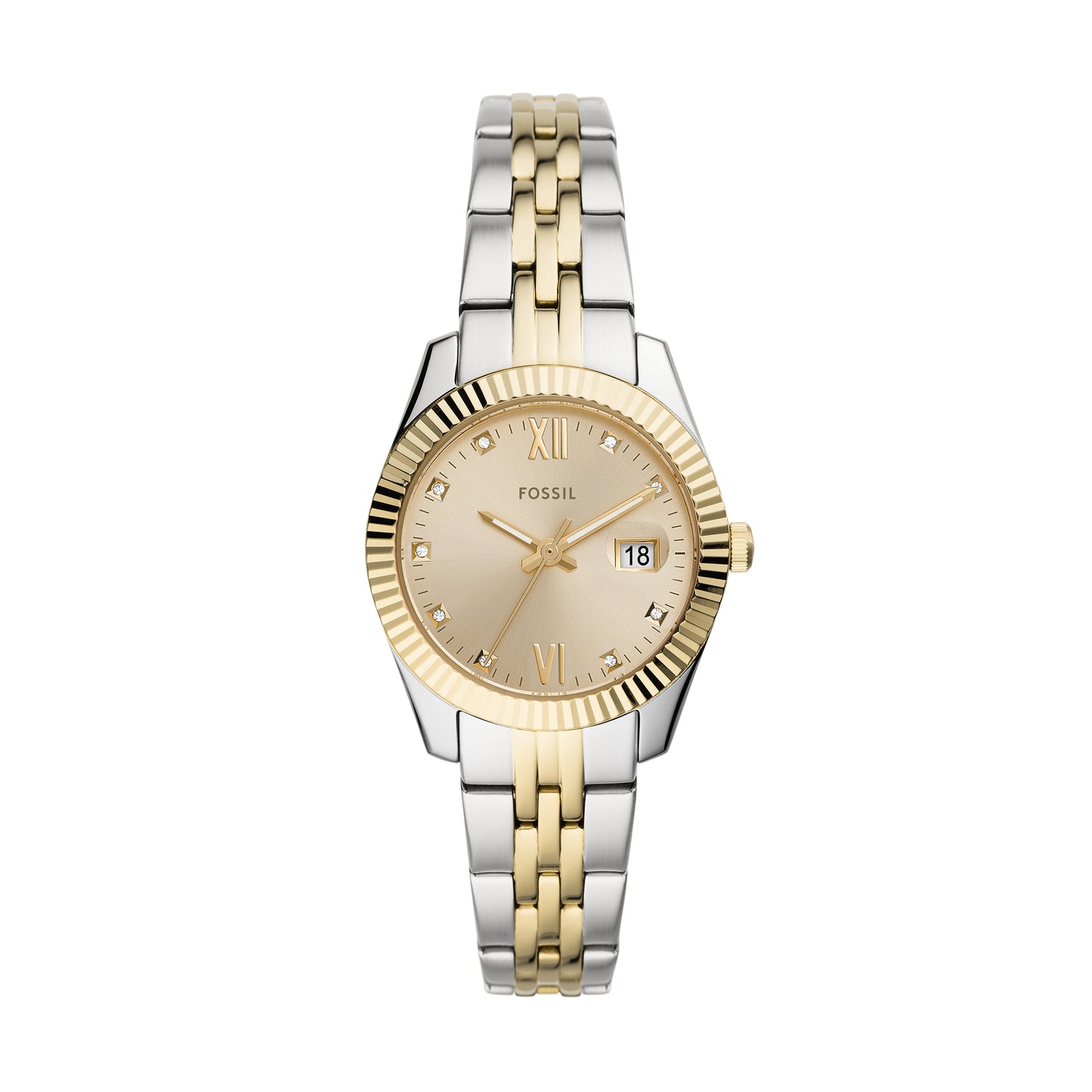 Reloj Análogo Scarlette Mini Casual Plateado de Mujer