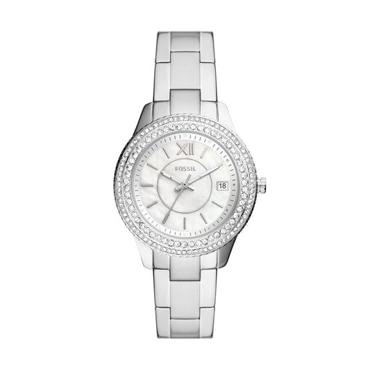 Reloj Análogo Stella Casual Plateado de Mujer