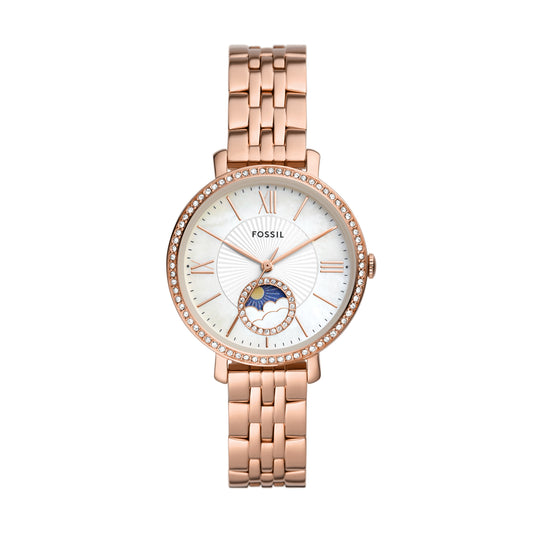 Reloj Análogo Jacqueline Sun Moon Ejecutivo Rosado de Mujer