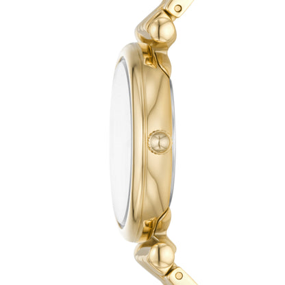 Reloj Análogo Carlie Casual Dorado de Mujer