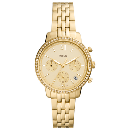 Reloj Análogo Neutra Ejecutivo Dorado de Mujer