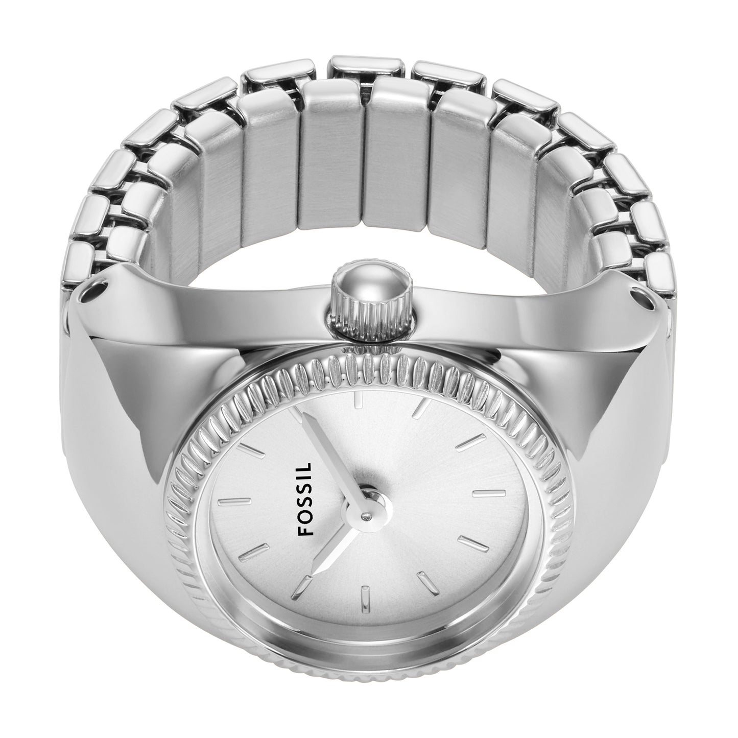 Reloj Análogo Ring Casual Plateado de Mujer