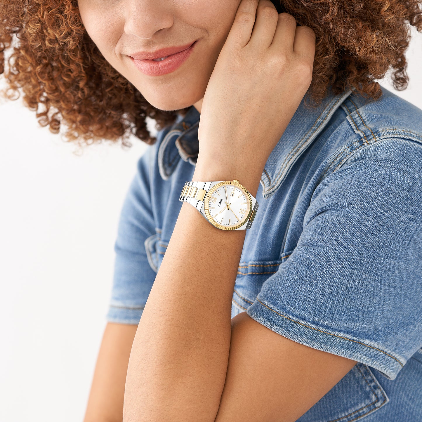 Reloj Análogo Scarlette Juvenil Plateado de Mujer