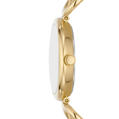 Reloj Análogo Carlie Casual Dorado de Mujer