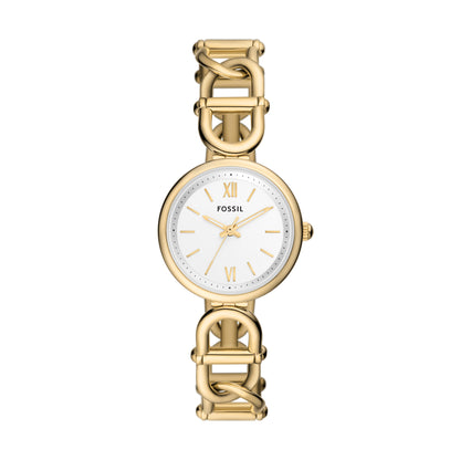 Reloj Análogo Carlie Casual Dorado de Mujer