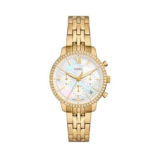 Reloj Análogo Luxury Dorado de Mujer