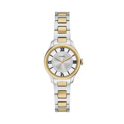 Reloj Análogo Clásico De Mujer Fossil Gilmore Plateado Y Dorado