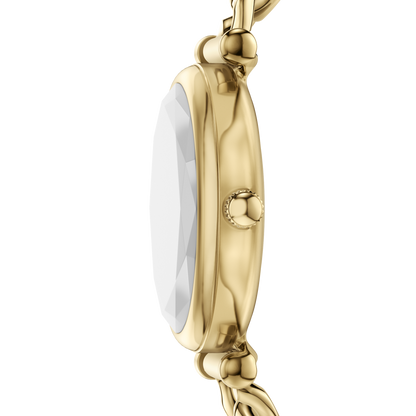 Reloj Análogo De Mujer Fossil Carlie Negro Y Dorado