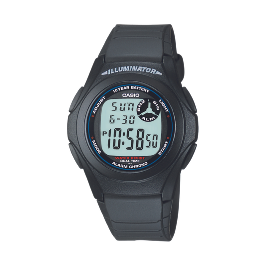 Reloj Digital Illuminator Dual Time Casual Negro de Hombre