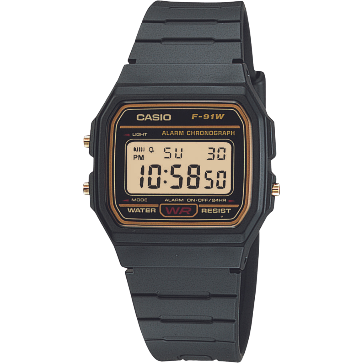 Reloj Digital Vintage Negro de unisex