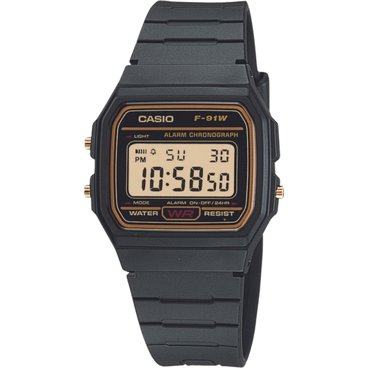 Reloj Digital Vintage Negro de unisex