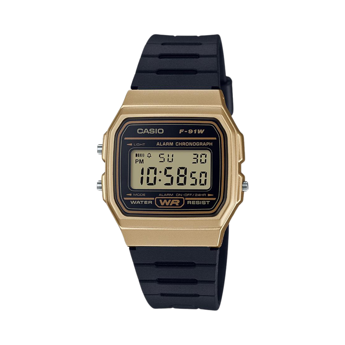 Reloj Digital Casual Dorado de Mujer