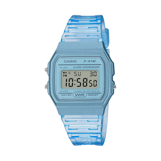 Reloj Digital Vintage Celeste de Mujer