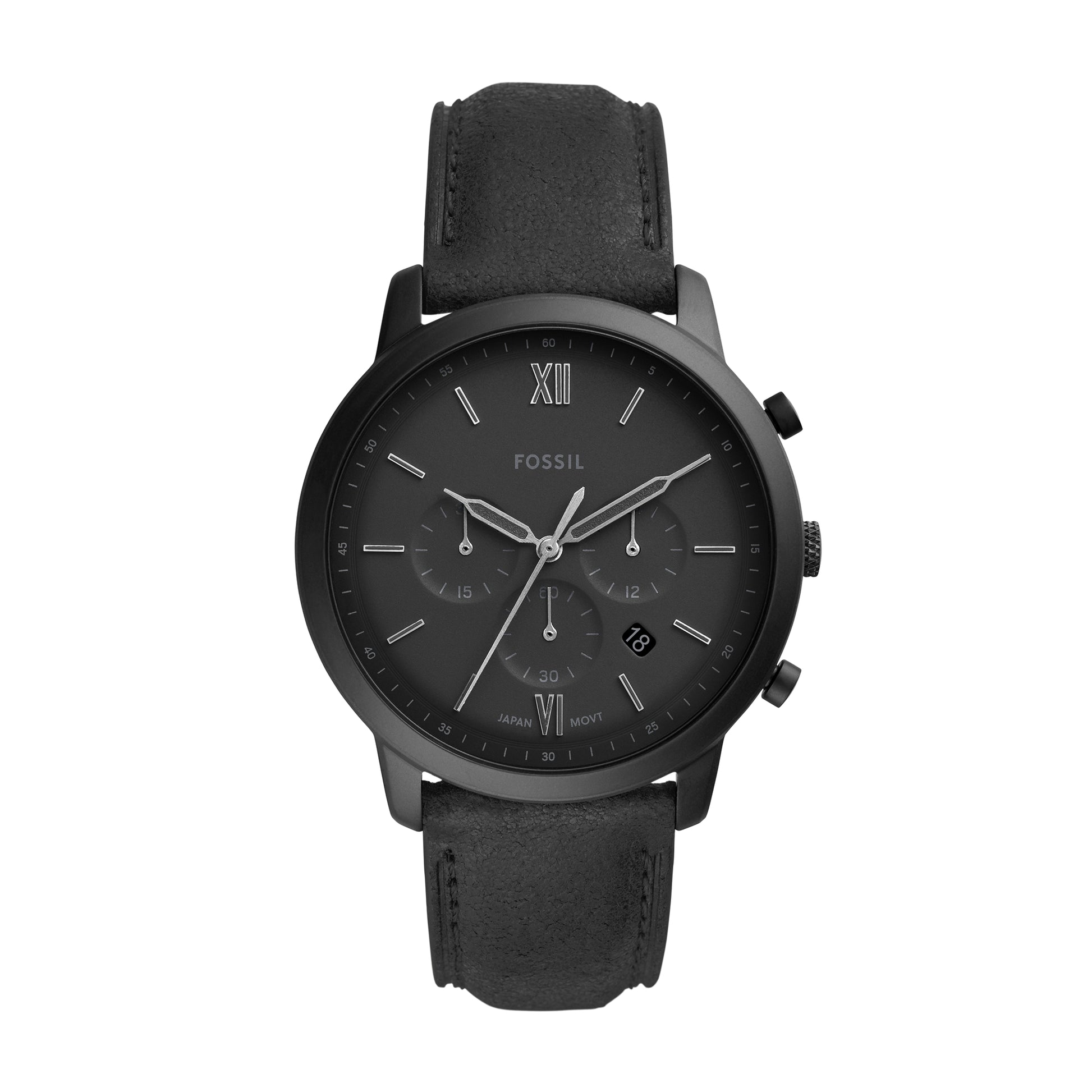 Reloj Cronógrafo Reloj Fossil De Hombre Color Negro Reloj Fossil