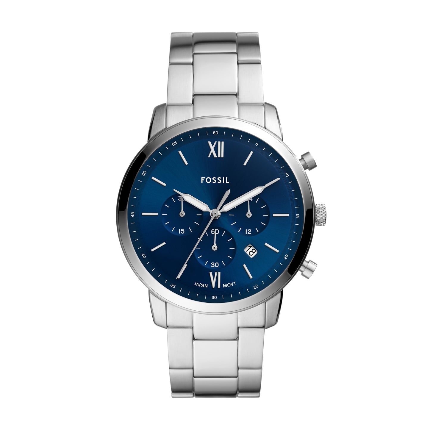 Reloj Análogo Neutra Ejecutivo Plateado de Hombre