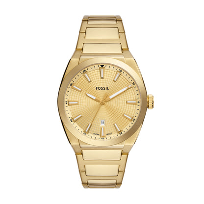 Reloj Análogo Everett Ejecutivo Dorado de Hombre